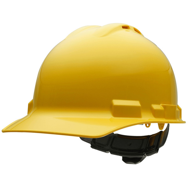 Ironclad Performance Wear Safety Helmet - Standard Brim, Vented, Class C, 4 pt, Yellow G60002